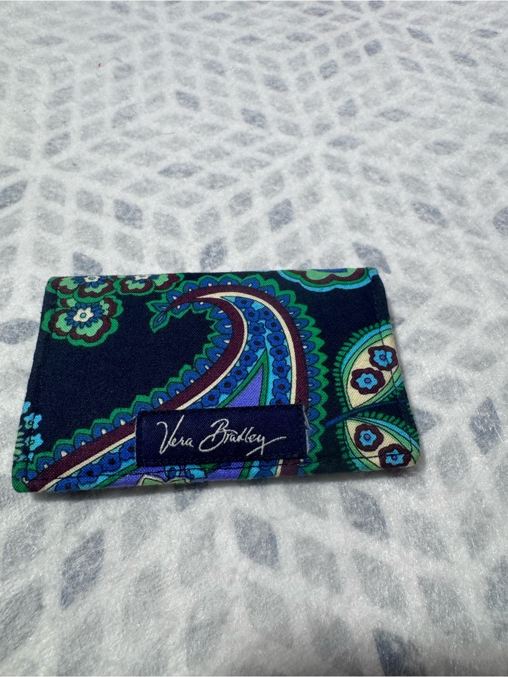 FREE Vera Bradley Paisley Fabric Card Holder with any purchase add to bundle